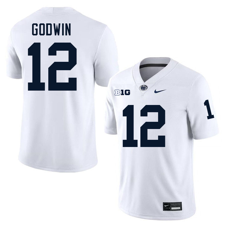 Chris Godwin Penn State Jersey,PSU Nittany Lions #12 Chris Godwin Football Uniforms-White